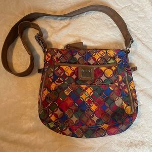 Tyler Rodan Womens hand bag multi color 11.5x11.5 adjustable shoulder strap